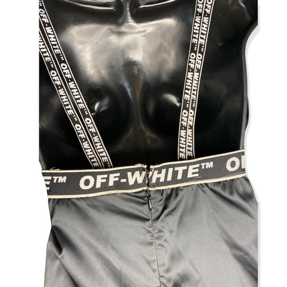 ✨HP✨Off-White Black Satin Dress - Main Label - Picture 8 of 12